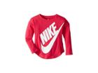 Nike Kids Jumbo Futura Long Sleeve Tee (toddler) (rush Pink) Girl's T Shirt