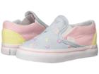 Vans Kids Classic Slip-on (infant/toddler) ((charms) Embroidery/multi) Girls Shoes