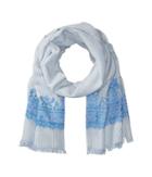 Lauren Ralph Lauren Lena Cotton Scarf (mystic Blue) Scarves