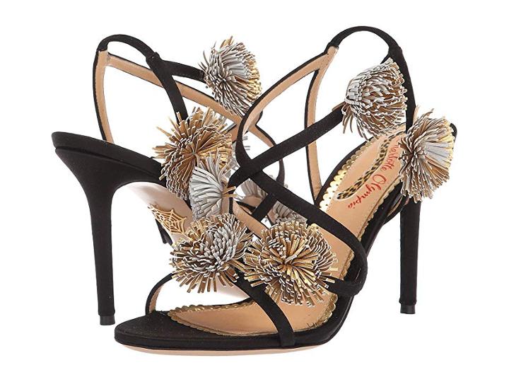 Charlotte Olympia Hg Sandal Pompom (black) High Heels
