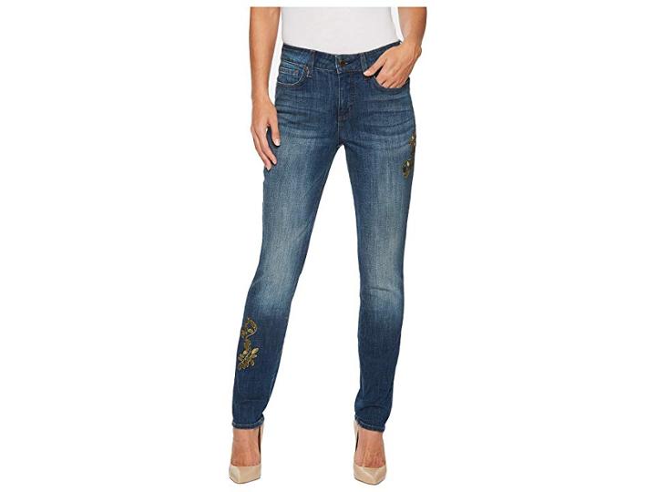 Nydj Alina Leggings W/ Gold Embroider In Desert Gold (desert Gold) Women's Jeans