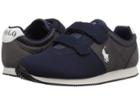 Polo Ralph Lauren Kids Brightwood Ez (little Kid) (navy/charcoal Microsuede) Boy's Shoes