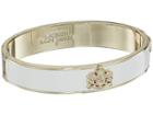 Lauren Ralph Lauren Crest Bangle Bracelet (white) Bracelet