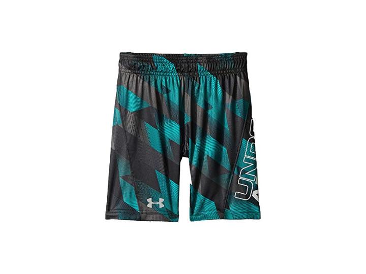 Under Armour Kids Electric Fields Boost Shorts (little Kids/big Kids) (teal Punch) Boy's Shorts