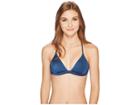 Billabong Sol Searcher Fixed Triangle Bikini Top (blue Bayou) Women's Swimwear