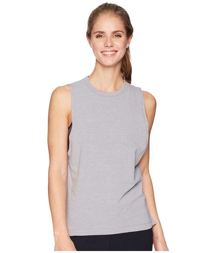 Under Armour Muscle Tank Top (steel Light Heather/tonal) Women's Sleeveless