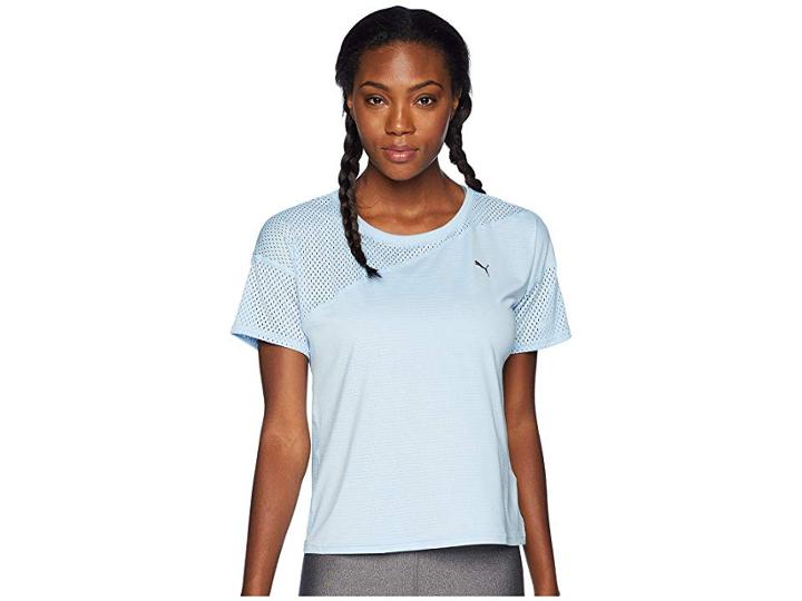 Puma A.c.e. Mesh Blocked Tee (cerulean) Women's T Shirt