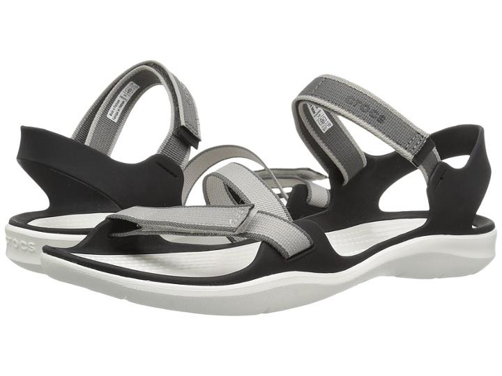 Crocs Swiftwater Webbing Sandal (pearl White) Women's Sandals