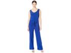 Marina Sleeveless Cowl Neck Jumpsuit With Beaded Bodice (cobalt) Women's Jumpsuit & Rompers One Piece