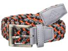Adidas Golf Braided Weave Belt (grey Three/hi-res Red) Men's Belts
