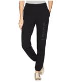 Juicy Couture Pull-on Pant W/ Logo (pitch Black) Women's Casual Pants