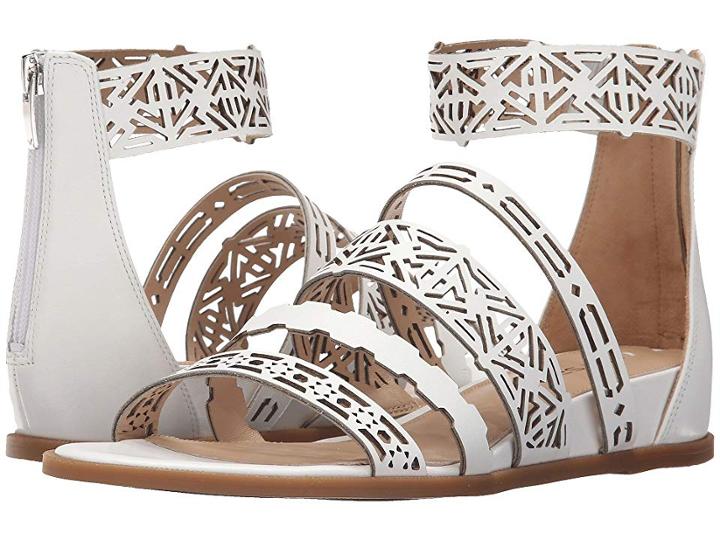 Via Spiga Emilia (white Atanado Veg B Leather) Women's Sandals