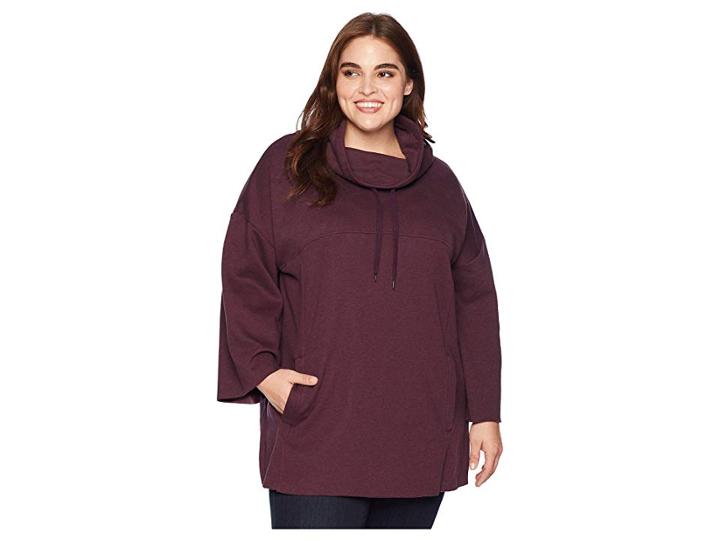 Ugg Plus Size Astrid Poncho (port Navy) Women's Clothing