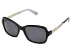 Kate Spade New York Annjanette/s (black White/grey Polarized) Fashion Sunglasses