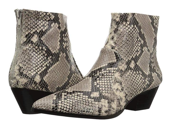 Steve Madden Cafe Bootie (natural Snake) Women's Boots