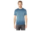 John Varvatos Star U.s.a. Short Sleeve Ombre Crew (beluga Blue) Men's Clothing