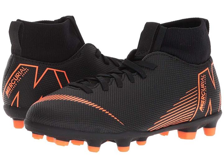 Nike Kids Superfly 6 Club Mg Soccer (little Kid/big Kid) (black/total Orange/white) Kids Shoes