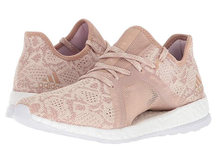 Adidas Running Pureboost X Element (ash Pearl/ash Pearl/hi-res Blue) Women's Running Shoes