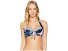 Seafolly Moonflower Soft Cup Halter (midnight) Women's Swimwear