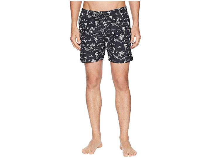 Scotch & Soda Elasticated Swim Shorts With Colourful All Over Print (combo D) Men's Swimwear