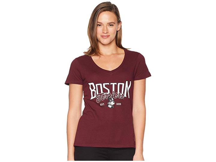 Champion College Boston College Eagles University V-neck Tee (maroon) Women's T Shirt