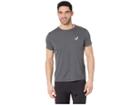 Asics Run Silver Short Sleeve Top (dark Grey) Men's Workout