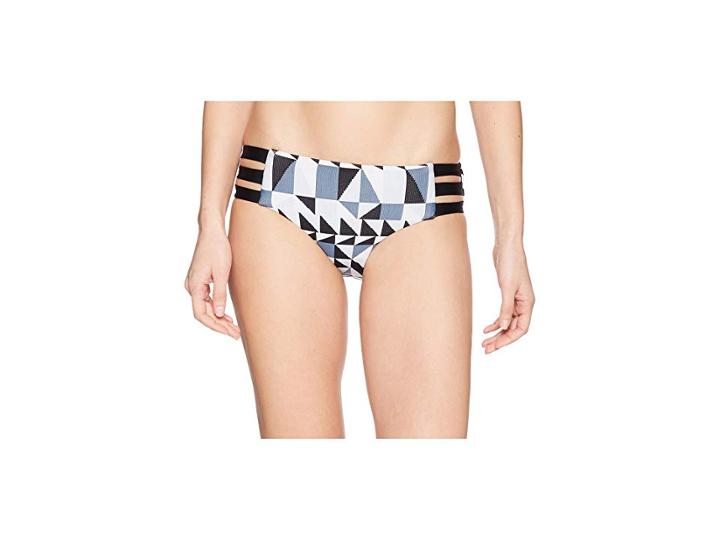Seafolly Jagged Geo Multi Strap Hipster Bottoms (bluestone) Women's Swimwear