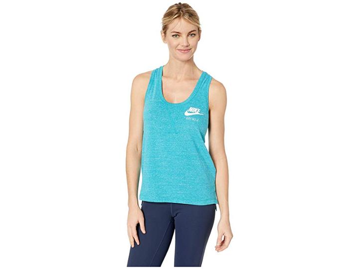 Nike Sportswear Gym Vintage Tank (spirit Teal/sail) Women's Sleeveless
