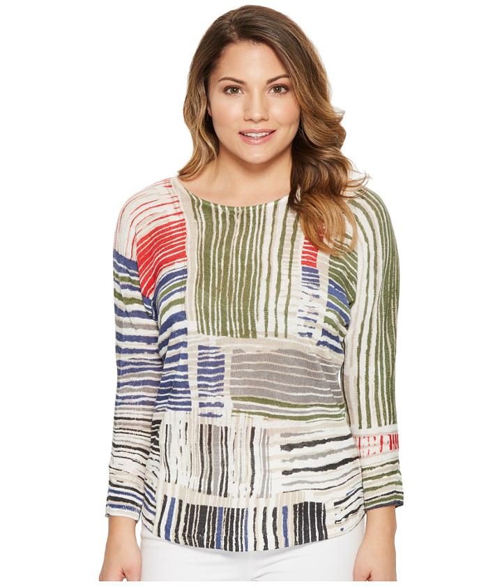 Nic+zoe Petite Paprika Pop Top (multi) Women's Clothing