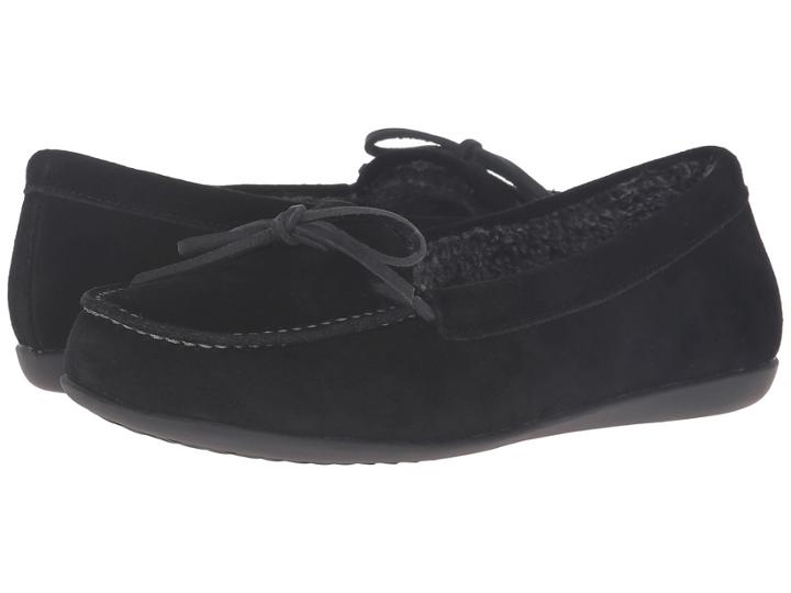 Vionic Cozy Ida Slipper (black) Women's Flat Shoes
