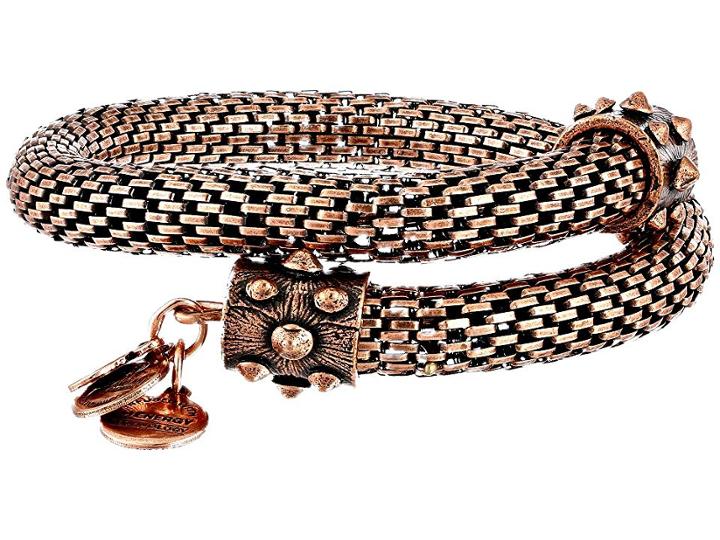 Alex And Ani The Night's Mosaic Coll. Gift Of Wisdom Wrap Bracelet (rose Gold) Bracelet