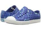 Native Kids Shoes Jefferson Print (toddler/little Kid) (victoria Blue/shell White/animalia) Kids Shoes