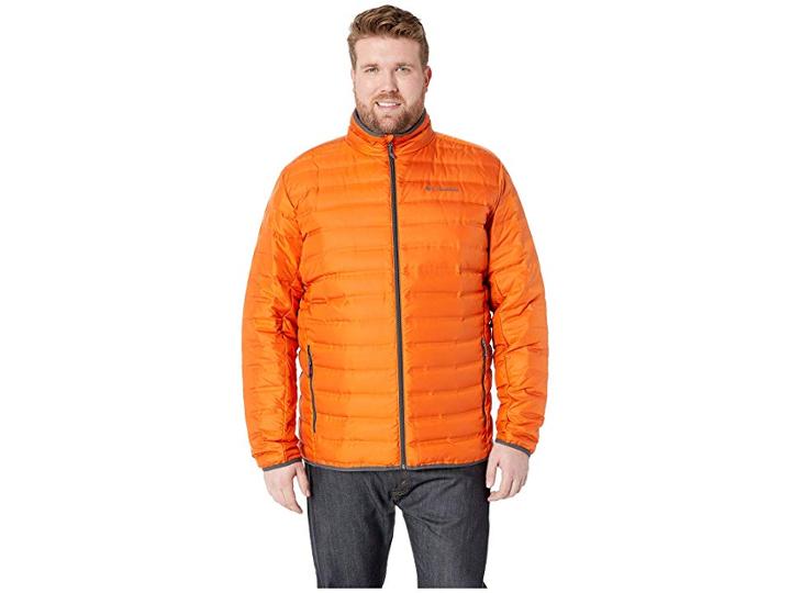 Columbia Big Tall Lake 22tm Down Jacket (backcountry Orange/shark) Men's Coat