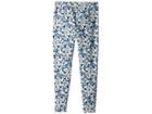 Polo Ralph Lauren Kids Floral Stretch Jersey Leggings (little Kids/big Kids) (blue/cream Multi) Girl's Casual Pants