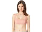 Roxy Uluwatu Waves Athletic Swimsuit Top (desert Sand) Women's Swimwear