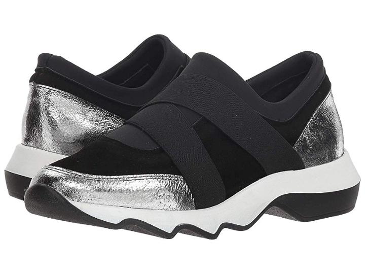 Summit By White Mountain Malory Sneaker (black Suede/stretch) Women's Shoes