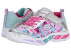 Skechers Kids Litebeams 10921l Lights (little Kid/big Kid) (silver/multi) Girl's Shoes