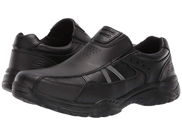 Skechers Relaxed Fit Rovato Karson (black) Men's Shoes