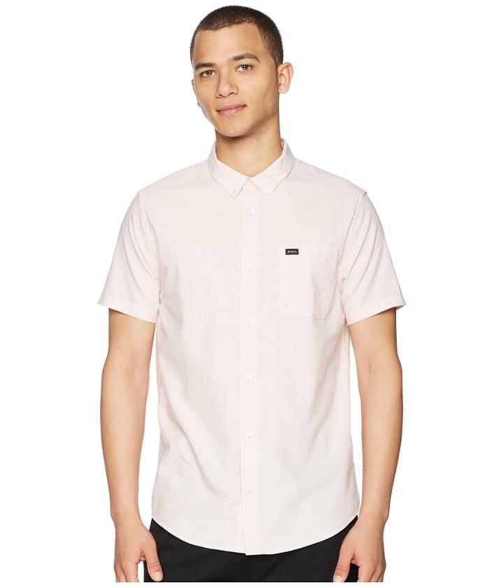 Rvca That'll Do Oxford S/s (gum) Men's Short Sleeve Button Up