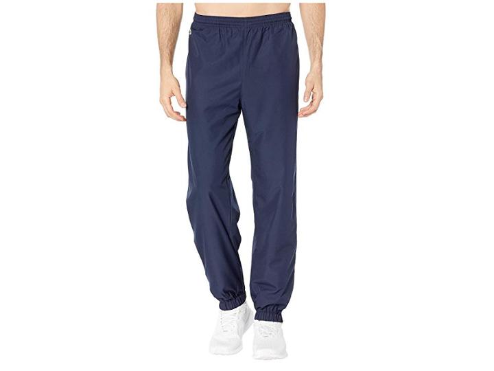 Lacoste Sport Taffeta Pants W/ Side Zip Detail (navy Blue) Men's Casual Pants