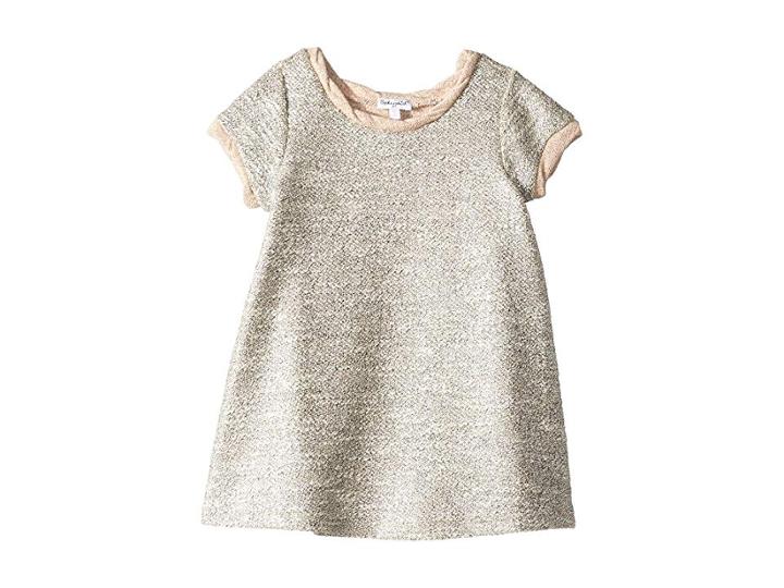 Splendid Littles Lurex Short Sleeve Dress (big Kids) (pale Dogwood) Girl's Dress
