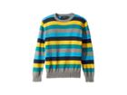 Toobydoo Knit Crew Neck Sweater (toddler/little Kids/big Kids) (multi Stripe) Boy's Sweater