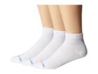 Drymax Sport Thin Run 1/4 Crew 3-pair Pack (white) Crew Cut Socks Shoes