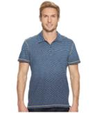 Agave Denim Kirra Short Sleeve Polo (deep Indigo) Men's Short Sleeve Pullover