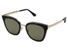 Jimmy Choo Lizzy/s (black/gold) Fashion Sunglasses
