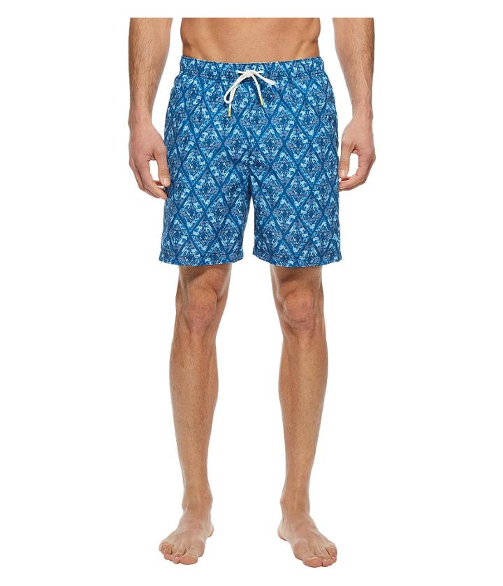 Tommy Bahama Naples Deepwater Diamond Swim Trunk (kingdom Blue) Men's Swimwear