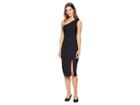 Bcbgeneration One Shoulder Midi Dress (black) Women's Dress