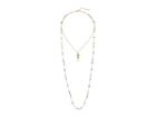 Chan Luu Double Layered Adjustable Necklace With Coin And Semi Precious Stones (onyx Mix) Necklace