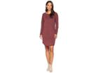 Lilla P Cut Out Back Shift Dress (bordeaux) Women's Clothing