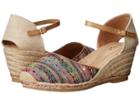 Soft Style Pepin (tan Fringe Canvas) Women's Wedge Shoes